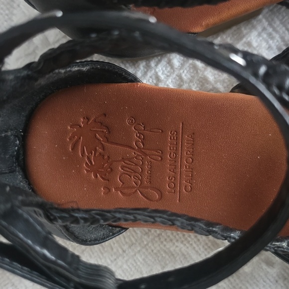 Black Jellypop Gladiator zippers sandals sz 9 - Picture 5 of 5